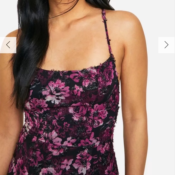 Purple Flowers Maxi Dress - Picture 3 of 6